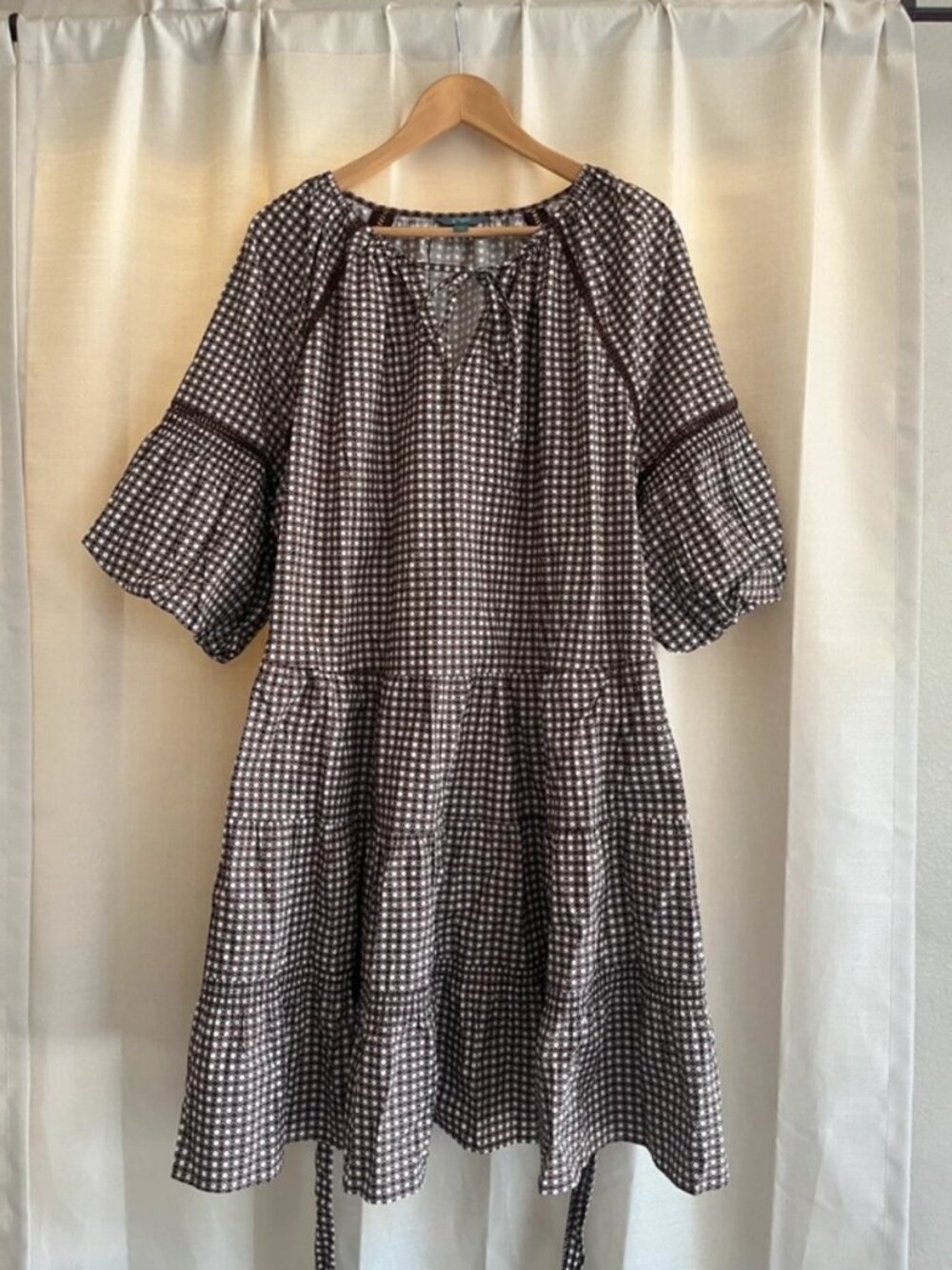 Women’s Terra & Sky Brown White Plus Size 3X Dress